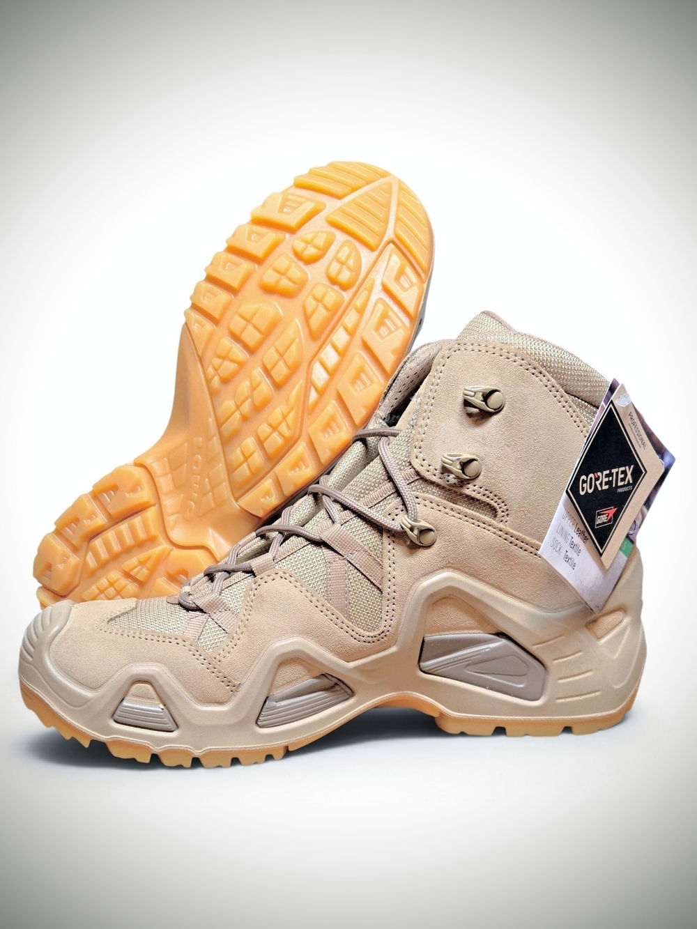 NEW $285 LOWA Men's 12 Zephyr GTX Mid TF Desert OP Task Force Combat Boots